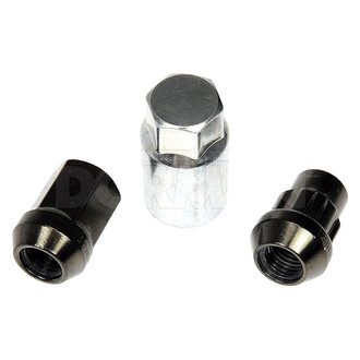 Dorman® - Hyper Black Chrome Cone Seat Acorn Lug Wheel Installation Kit
