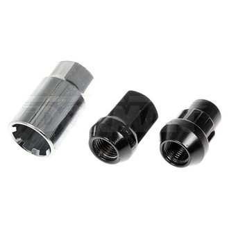 Dorman® - Black Chrome Cone Seat Acorn Lug Wheel Installation Kit