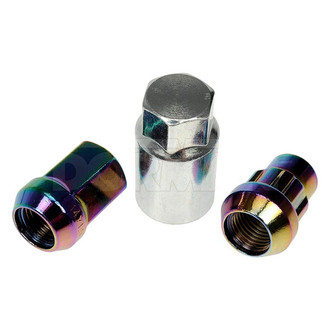 Dorman® - Hyper Black Cone Seat Acorn Lug Wheel Installation Kit