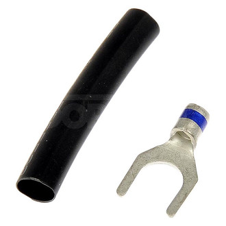 Dorman® - 0.374" 16/14 Gauge Black/Silver Spade Terminals