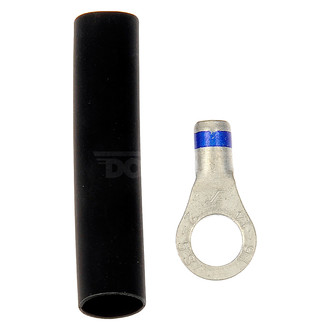 Dorman® - 0.25" 16/14 Gauge Black/Silver Ring Terminals