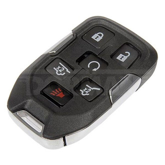 Dorman® - 5-Button Black and Chrome Replacement Keyless Entry Remote Transmitter Case with Panic Button