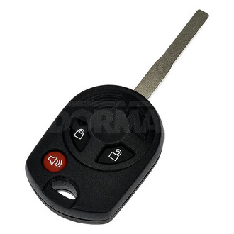Dorman® - 3-Button Black Replacement Keyless Entry Remote Transmitter Case with Panic Button