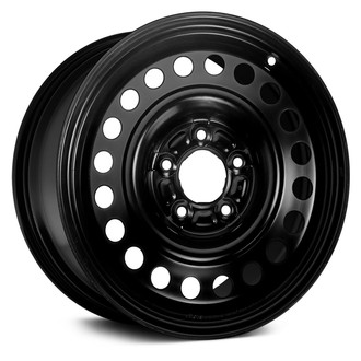 Dorman® - 20-Hole Black 16x6.5 Steel Factory Wheel