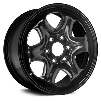 Dorman® - 6-Hole Black 17x7.5 Steel Factory Wheel