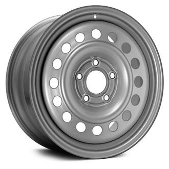 16 Flat-Spoke Silver 15x6 Steel Wheel