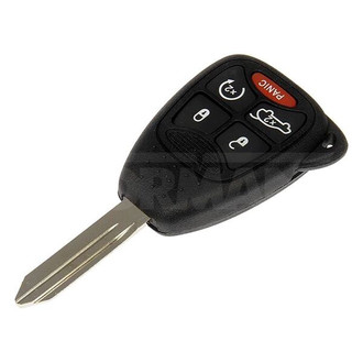 Dorman® - 4-Button Black Replacement Keyless Entry Remote Transmitter Case with Panic Button