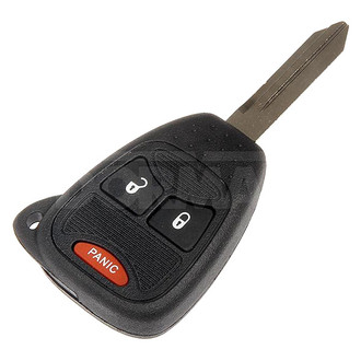 Dorman® - 2-Button Black Replacement Keyless Entry Remote Transmitter Case with Panic Button