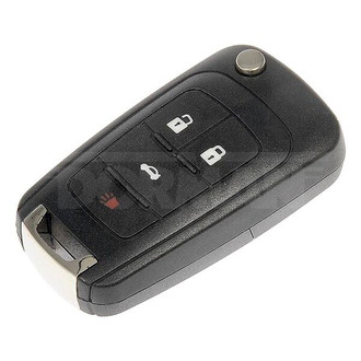 Dorman® - 3-Button Black Replacement Keyless Entry Remote Transmitter Case with Panic Button
