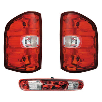 Dorman® - Driver and Passenger Side Replacement 3-Piece Kit (Driver and Passenger Side Tail Lights, 3rd Brake Light)