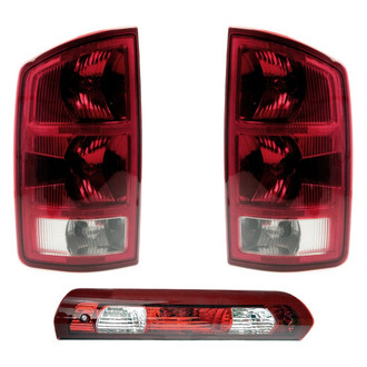 Dorman® - Driver and Passenger Side Replacement 3-Piece Kit (Driver and Passenger Side Tail Lights, 3rd Brake Light)