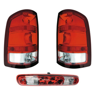 Dorman® - Driver and Passenger Side Replacement 3-Piece Kit (Driver and Passenger Side Tail Lights, 3rd Brake Light)