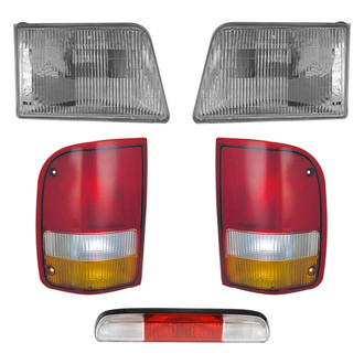 Dorman® - 5-Piece Kit (Driver and Passenger Side Headlights, Driver and Passenger Side Tail Lights, 3rd Brake Light)