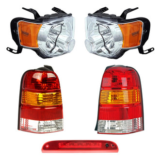 Dorman® - 5-Piece Kit (Driver and Passenger Side Headlights, Driver and Passenger Side Tail Lights, 3rd Brake Light)