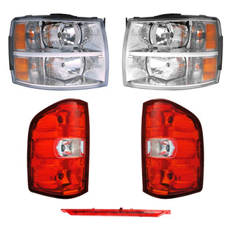 Dorman® - 5-Piece Kit (Driver and Passenger Side Headlights, Driver and Passenger Side Tail Lights, 3rd Brake Light)