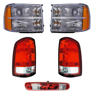 Dorman® - 5-Piece Kit (Driver and Passenger Side Headlights, Driver and Passenger Side Tail Lights, 3rd Brake Light)