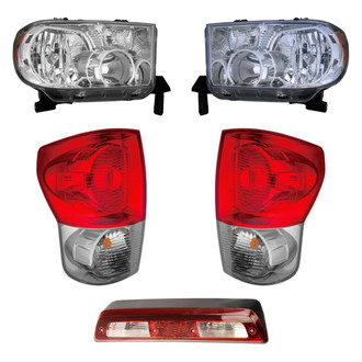 Dorman® - 5-Piece Kit (Driver and Passenger Side Headlights, Driver and Passenger Side Tail Lights, 3rd Brake Light)