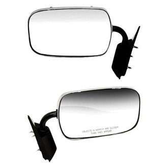 Dorman® - Driver and Passenger Side Manual View Mirror Set (Non-Heated, Foldaway)