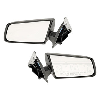 Dorman® - Driver and Passenger Side Manual View Mirror Set (Non-Heated, Non-Foldaway)