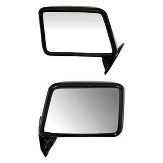 Dorman® - Driver and Passenger Side Manual View Mirror Set (Non-Heated, Foldaway)