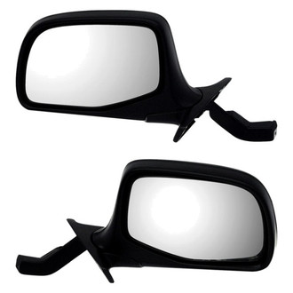 Dorman® - Driver and Passenger Side Manual View Mirror Set (Non-Heated, Foldaway)