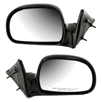 Dorman® - Driver and Passenger Side Manual View Mirror Set (Non-Heated, Foldaway)