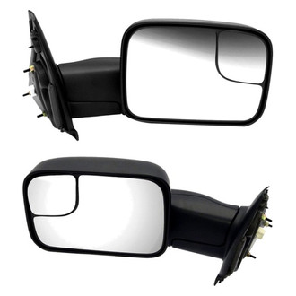 Dorman® - Driver and Passenger Side Power Towing Mirror Set (Heated, Foldaway)