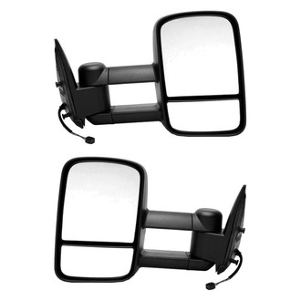 Dorman® - Driver and Passenger Side Power Towing Mirror Set (Heated, Foldaway)
