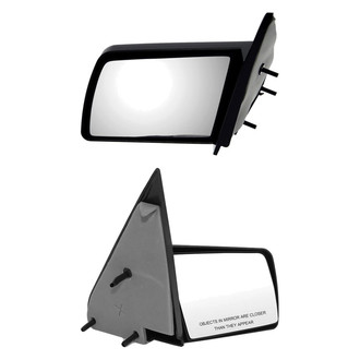 Dorman® - Driver and Passenger Side Manual View Mirror Set (Non-Heated, Non-Foldaway)