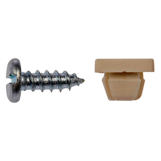 Dorman® - White / Zinc Clear License Plate Fasteners