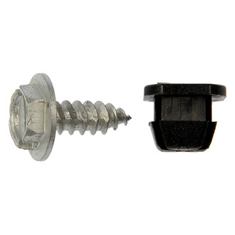 Dorman® - Black / Zinc-Plated License Plate Fastener Kit