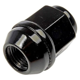 Dorman® - Black Cone Seat Dometop Capped Lug Nuts