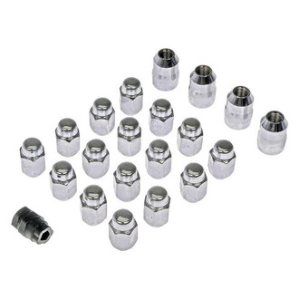Dorman® - Chrome Cone Seat Acorn 2-Pc Lug Wheel Installation Kit