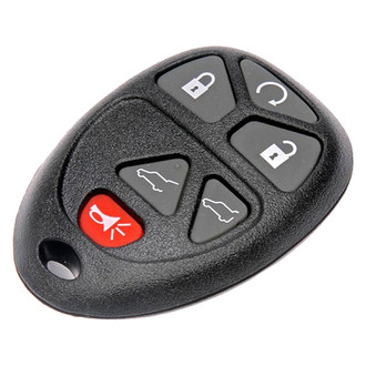 Dorman® - 5-Button Black Replacement Keyless Entry Remote Transmitter Case with Panic Button
