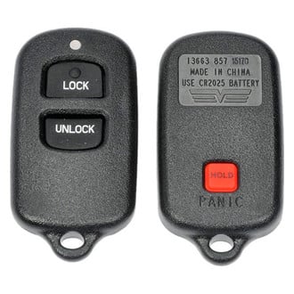 Dorman® - 2-Button Black Replacement Keyless Entry Remote Transmitter Case with Panic Button
