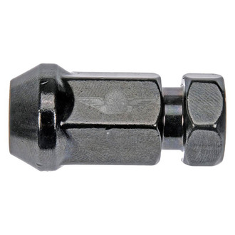 Dorman® - Black Cone Seat Flattop Capped Lug Nuts