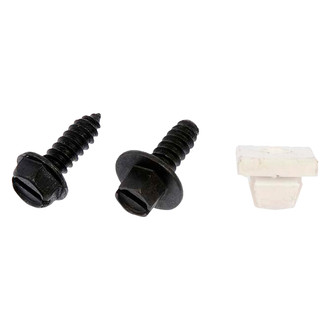 Dorman® - Black Oxide / White License Plate Fastener Kit