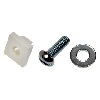 Dorman® - White License Plate Fasteners