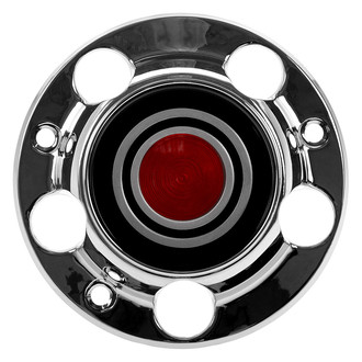 Dorman® - Chrome Wheel Center Cap With Red Center