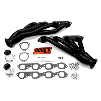 Doug's Headers® - 4-Tube Steel Hi-Temp Black Coated Short Tube Exhaust Headers