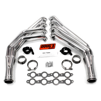Doug's Headers® - 4-Tube Steel Metallic Ceramic Coated Long Tube Exhaust Headers