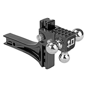 Draw-Tite® - Class 4 Adjustable 4-3/4" Drop / 5-11/16" Rise Tri-Ball Mount with Step for 2" Receivers