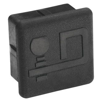 Draw-Tite® 7010 - Economy Hitch Cover with "D" Logo for 2" Receivers