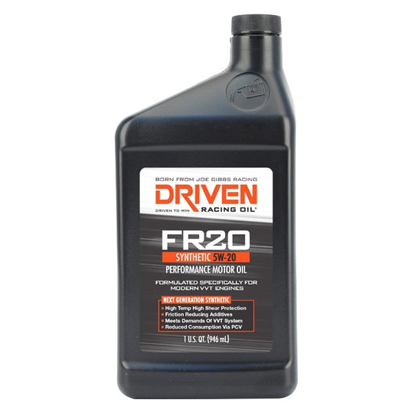 Driven Racing Oil® - FR20 Street Performance SAE 5W-20 Synthetic Motor Oil, 1 Quart