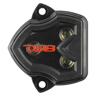 DS18® - Nickel Plated 2-Position Power & Ground Distribution Block (1 x 0/1 AWG In, 2 x 0/1 AWG Out)