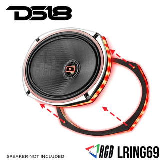 DS18® - Vision 6" x 9" Speaker and Subwoofers RGB LED Ring