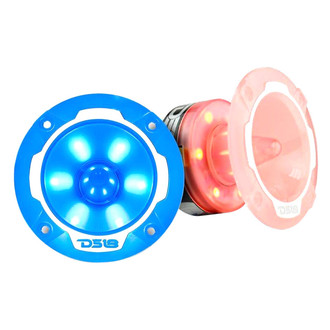 DS18® - Pro Series 1" 400W 4 Ohm Aluminum Bullet Tweeters with RGB LED Lights