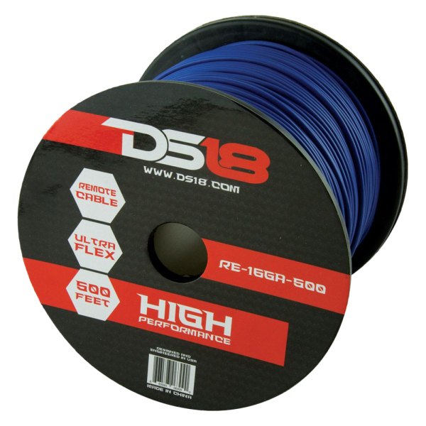 DS18® - High Performance Series 16 AWG Single 500' Blue Stranded GPT Primary Wire