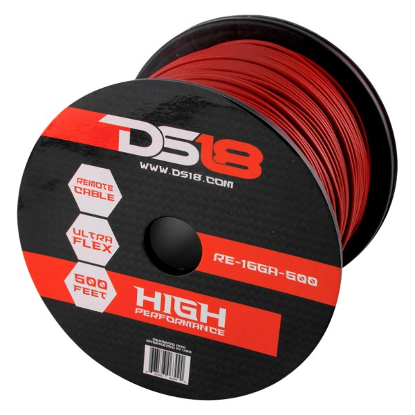 DS18® - High Performance Series 16 AWG Single 500' Red Stranded GPT Primary Wire