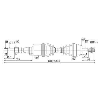 DSS® - Front Passenger Side CV Axle Shaft